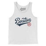 Boston Vintage Script Men/Unisex Tank Top-Allegiant Goods Co. Vintage Sports Apparel