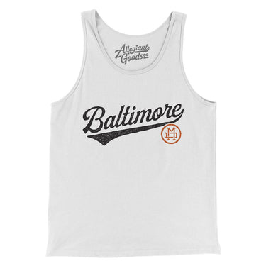 Baltimore Vintage Script Men/Unisex Tank Top-Allegiant Goods Co. Vintage Sports Apparel