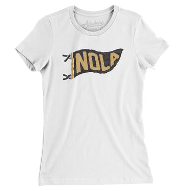 Nola Pennant Women's T-Shirt-Allegiant Goods Co. Vintage Sports Apparel