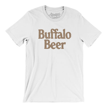 Buffalo Beer Men/Unisex T-Shirt-White-Allegiant Goods Co. Vintage Sports Apparel