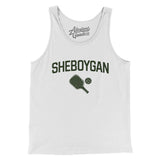 Sheboygan Pickleball Men/Unisex Tank Top-White-Allegiant Goods Co. Vintage Sports Apparel