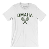 Omaha Tennis Men/Unisex T-Shirt-White-Allegiant Goods Co. Vintage Sports Apparel