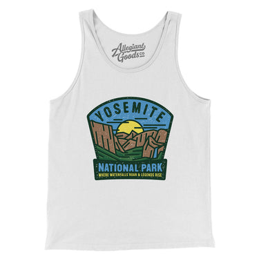 Yosemite National Park Badge Men/Unisex Tank Top-Allegiant Goods Co. Vintage Sports Apparel