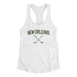 New Orleans Golf Women's Racerback Tank-White-Allegiant Goods Co. Vintage Sports Apparel