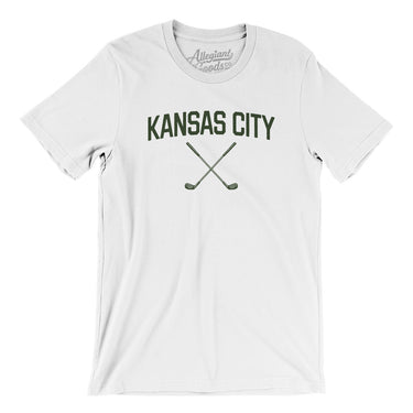 Kansas City Golf Men/Unisex T-Shirt-White-Allegiant Goods Co. Vintage Sports Apparel