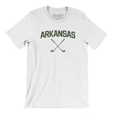 Arkansas Golf Men/Unisex T-Shirt-White-Allegiant Goods Co. Vintage Sports Apparel