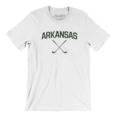Arkansas Golf Men/Unisex T-Shirt-White-Allegiant Goods Co. Vintage Sports Apparel