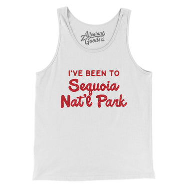 I've Been To Sequoia National Park Men/Unisex Tank Top-White-Allegiant Goods Co. Vintage Sports Apparel