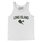 Long Island Pickleball Men/Unisex Tank Top-White-Allegiant Goods Co. Vintage Sports Apparel