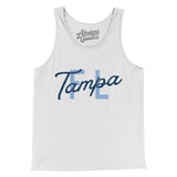 Tampa Fl Overprinted Men/Unisex Tank Top-Allegiant Goods Co. Vintage Sports Apparel