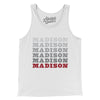 Madison Repeat Men/Unisex Tank Top-White-Allegiant Goods Co. Vintage Sports Apparel
