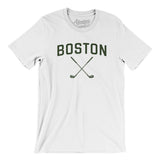 Boston Golf Men/Unisex T-Shirt-White-Allegiant Goods Co. Vintage Sports Apparel