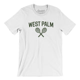 West Palm Tennis Men/Unisex T-Shirt-White-Allegiant Goods Co. Vintage Sports Apparel