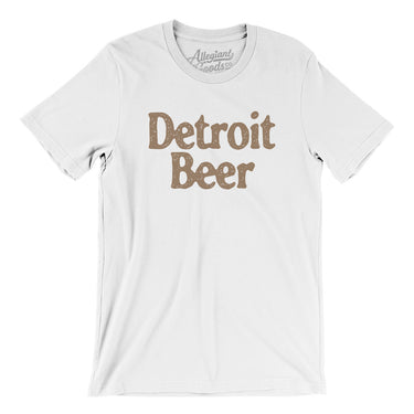 Detroit Beer Men/Unisex T-Shirt-White-Allegiant Goods Co. Vintage Sports Apparel