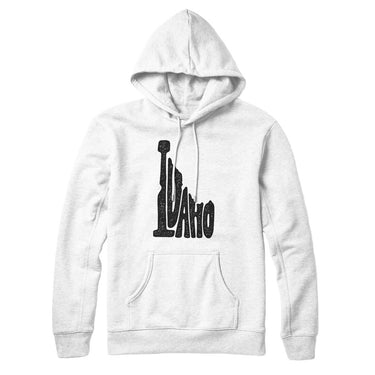 Idaho State Shape Text Hoodie-Allegiant Goods Co. Vintage Sports Apparel