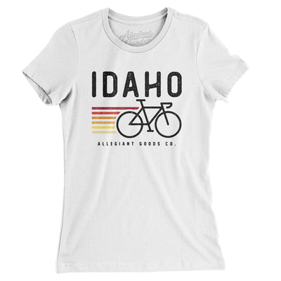 Idaho Cycling Women's T-Shirt-White-Allegiant Goods Co. Vintage Sports Apparel