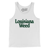 Louisiana Weed Men/Unisex Tank Top-White-Allegiant Goods Co. Vintage Sports Apparel