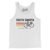 South Dakota Cycling Men/Unisex Tank Top-White-Allegiant Goods Co. Vintage Sports Apparel