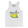 Nebraska Golf Men/Unisex Tank Top-White-Allegiant Goods Co. Vintage Sports Apparel