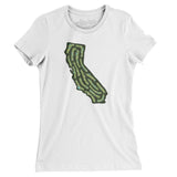California Golf Course Women's T-Shirt-White-Allegiant Goods Co. Vintage Sports Apparel
