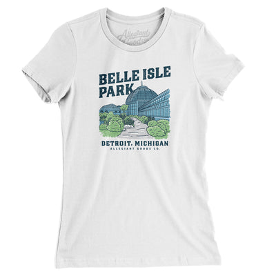 Belle Isle Park Women's T-Shirt-White-Allegiant Goods Co. Vintage Sports Apparel