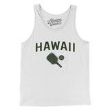Hawaii Pickleball Men/Unisex Tank Top-White-Allegiant Goods Co. Vintage Sports Apparel