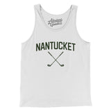 Nantucket Golf Men/Unisex Tank Top-White-Allegiant Goods Co. Vintage Sports Apparel