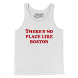 There's No Place Like Boston Men/Unisex Tank Top-White-Allegiant Goods Co. Vintage Sports Apparel