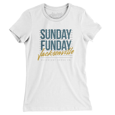Sunday Funday Jacksonville Women's T-Shirt-Allegiant Goods Co. Vintage Sports Apparel