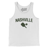 Nashville Pickleball Men/Unisex Tank Top-White-Allegiant Goods Co. Vintage Sports Apparel