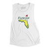 Florida Golf Women's Flowey Scoopneck Muscle Tank-White-Allegiant Goods Co. Vintage Sports Apparel