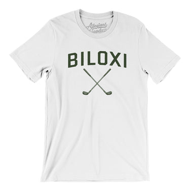 Biloxi Golf Men/Unisex T-Shirt-White-Allegiant Goods Co. Vintage Sports Apparel
