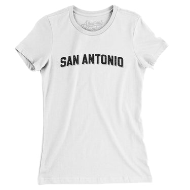 San Antonio Varsity Women's T-Shirt-Allegiant Goods Co. Vintage Sports Apparel