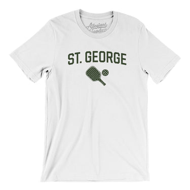 St. George Pickleball Men/Unisex T-Shirt-White-Allegiant Goods Co. Vintage Sports Apparel