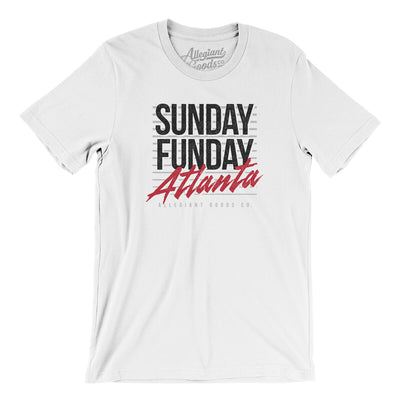 Sunday Funday Atlanta Men/Unisex T-Shirt-White-Allegiant Goods Co. Vintage Sports Apparel