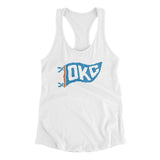 Okc Pennant Women's Racerback Tank-Allegiant Goods Co. Vintage Sports Apparel