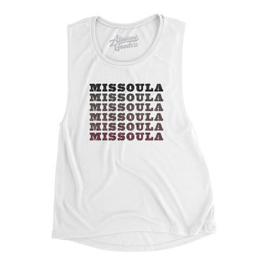 Missoula Repeat Women's Flowey Scoopneck Muscle Tank-Allegiant Goods Co. Vintage Sports Apparel