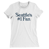 Seattle's Number 1 Fan Women's T-Shirt-White-Allegiant Goods Co. Vintage Sports Apparel