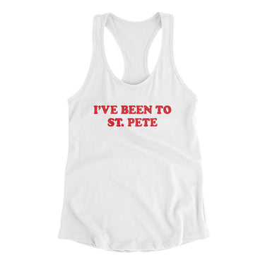 I've Been To St Pete Women's Racerback Tank-Allegiant Goods Co. Vintage Sports Apparel