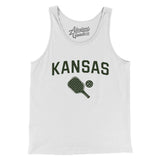 Kansas Pickleball Men/Unisex Tank Top-White-Allegiant Goods Co. Vintage Sports Apparel