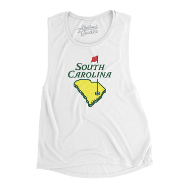 South Carolina Golf Women's Flowey Scoopneck Muscle Tank-Allegiant Goods Co. Vintage Sports Apparel