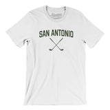 San Antonio Golf Men/Unisex T-Shirt-White-Allegiant Goods Co. Vintage Sports Apparel