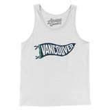 Vancouver Pennant Men/Unisex Tank Top-White-Allegiant Goods Co. Vintage Sports Apparel