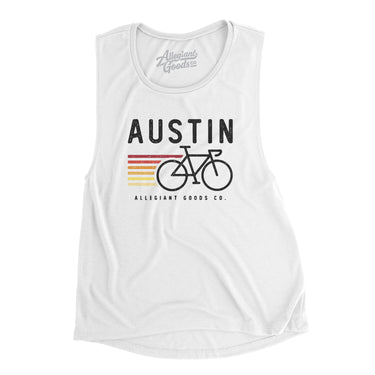 Austin Cycling Women's Flowey Scoopneck Muscle Tank-Allegiant Goods Co. Vintage Sports Apparel