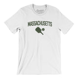 Massachusetts Pickleball Men/Unisex T-Shirt-White-Allegiant Goods Co. Vintage Sports Apparel