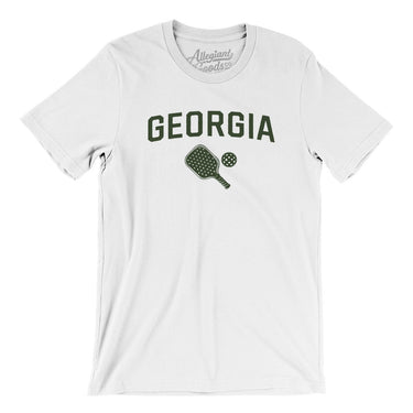 Georgia Pickleball Men/Unisex T-Shirt-White-Allegiant Goods Co. Vintage Sports Apparel