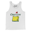 Oregon Golf Men/Unisex Tank Top-White-Allegiant Goods Co. Vintage Sports Apparel
