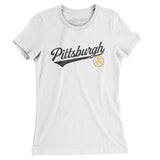 Pittsburgh Vintage Script Women's T-Shirt-Allegiant Goods Co. Vintage Sports Apparel
