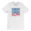Sunday Funday Buffalo Men/Unisex T-Shirt-White-Allegiant Goods Co. Vintage Sports Apparel
