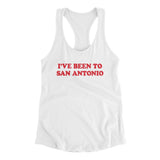I've Been To San Antonio Women's Racerback Tank-Allegiant Goods Co. Vintage Sports Apparel